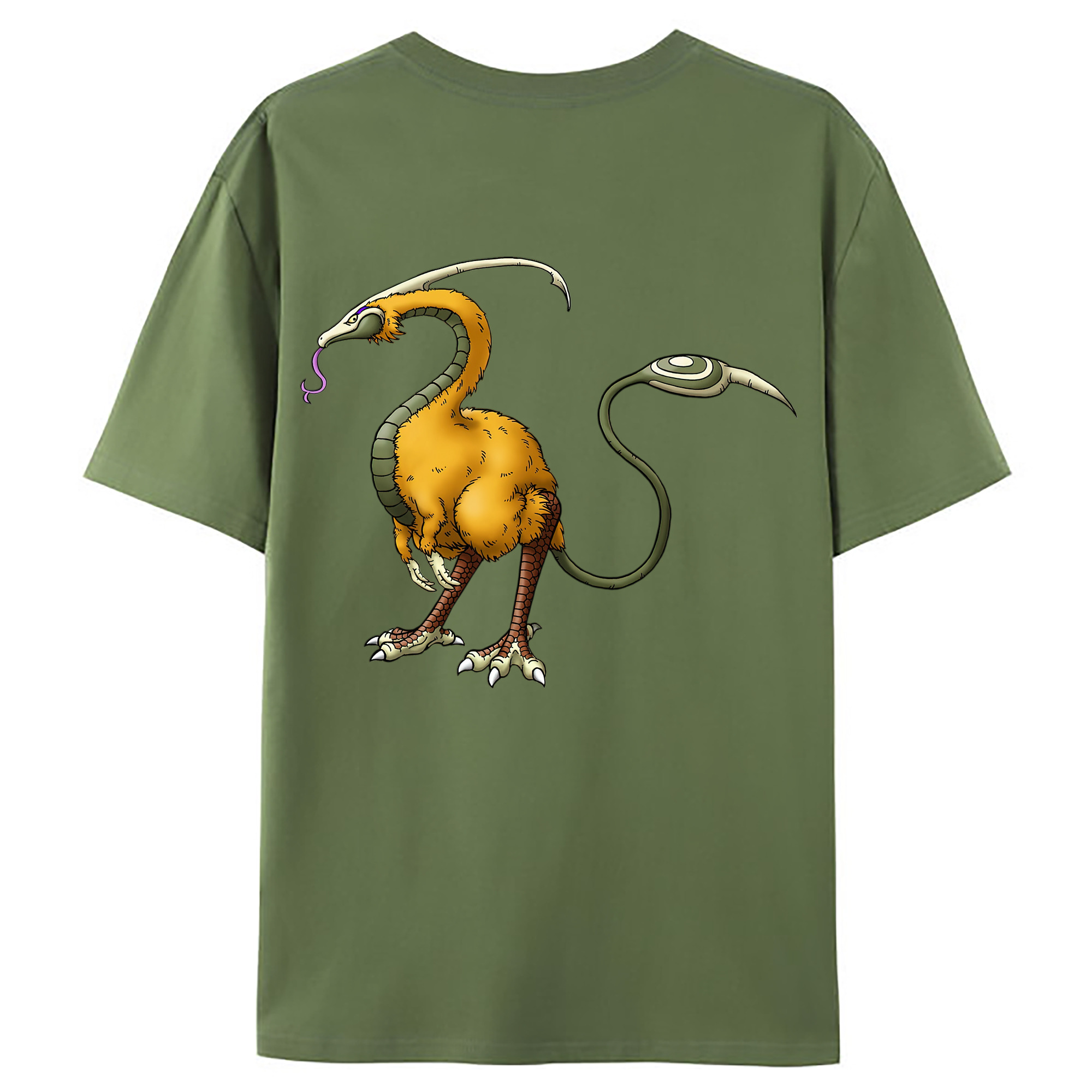（画像用） ドラゴンクエスト Doragon Kuesuto Dragon Quest 綿100％ メンズ半袖Tシャツ（バックプリント） 通気性